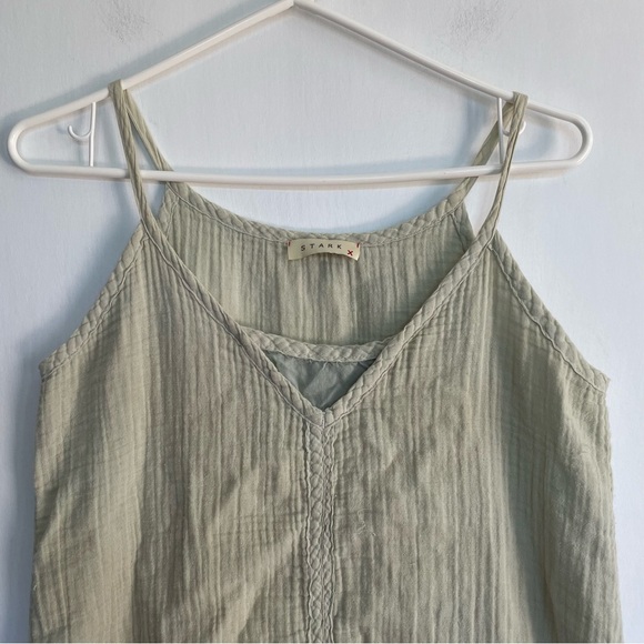 Stark X Women's Light Green Mini Dress Raw Hem Spaghetti Strap Sleeveless XS - Picture 3 of 11